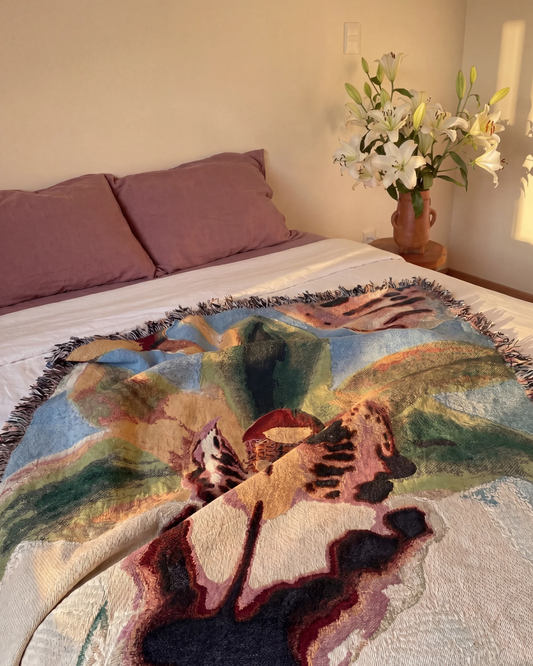 Orquidea Woven Throw Blanket