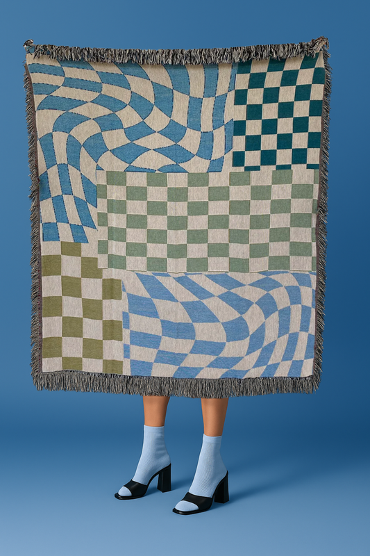 All Checks Out Woven Throw Blanket