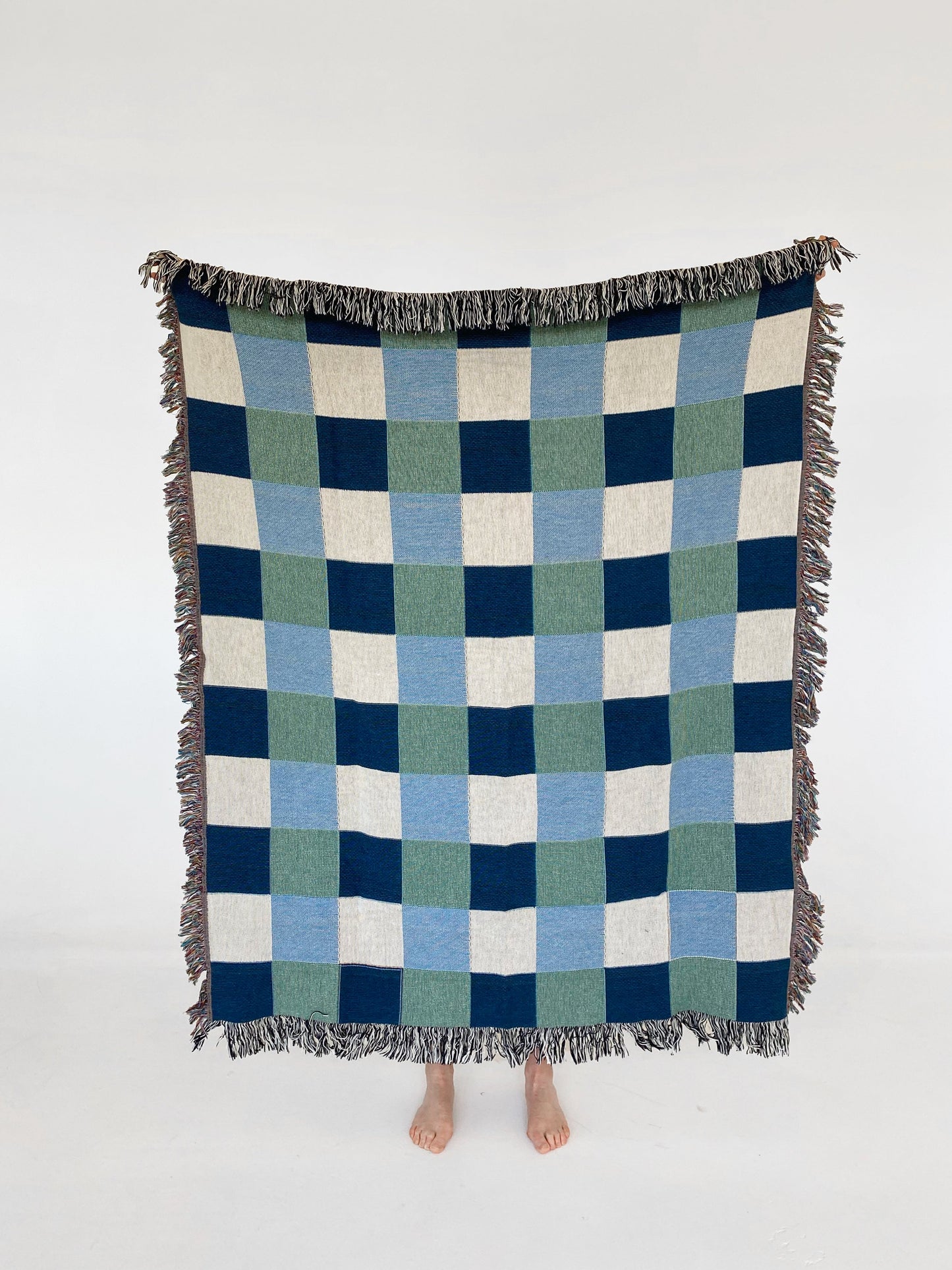 Plaid Woven Throw Blanket