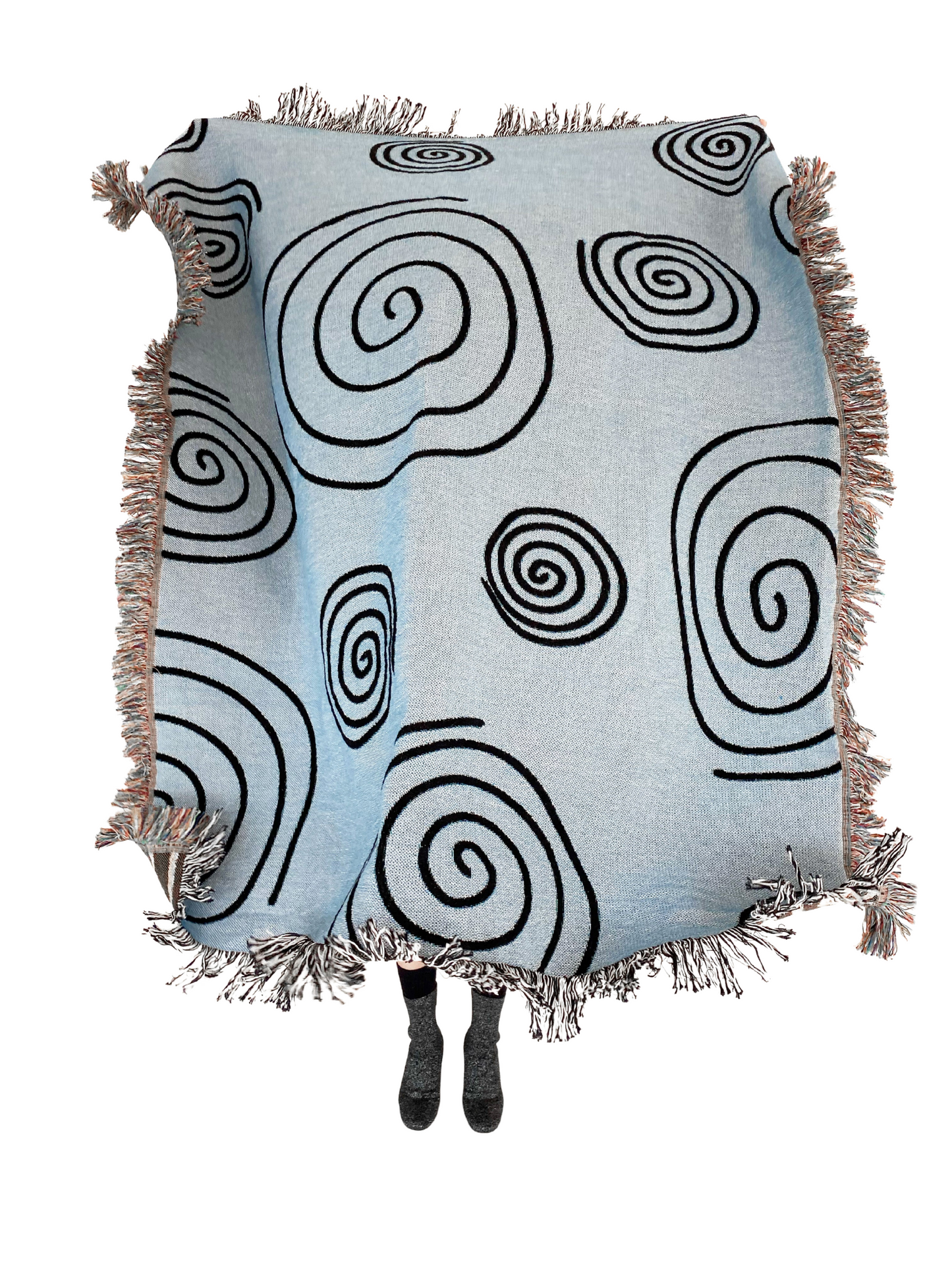 Twirls & Swirls Woven Throw Blanket