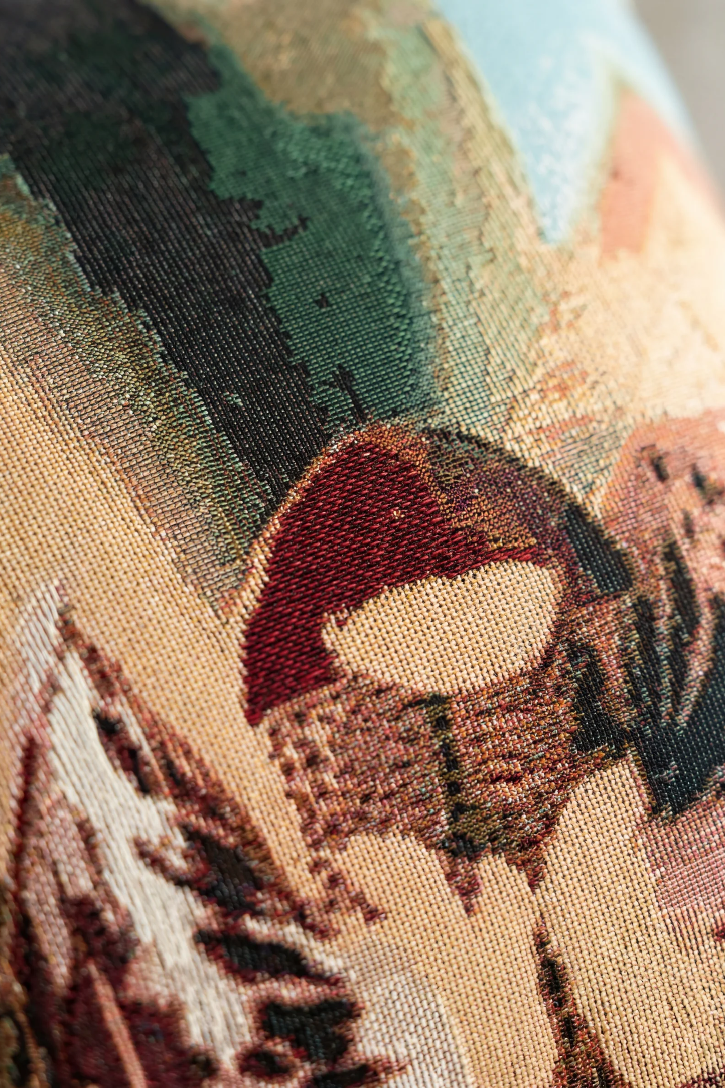 Orquidea Woven Throw Pillow