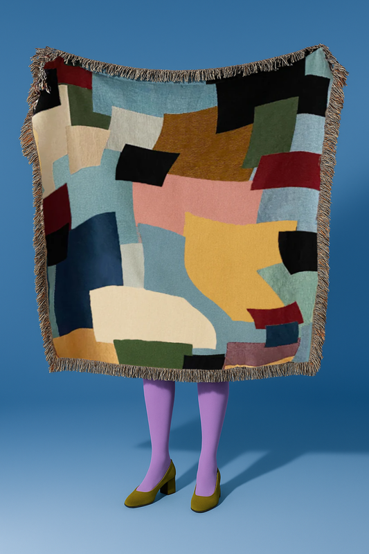 Patchwork Woven Throw Blanket