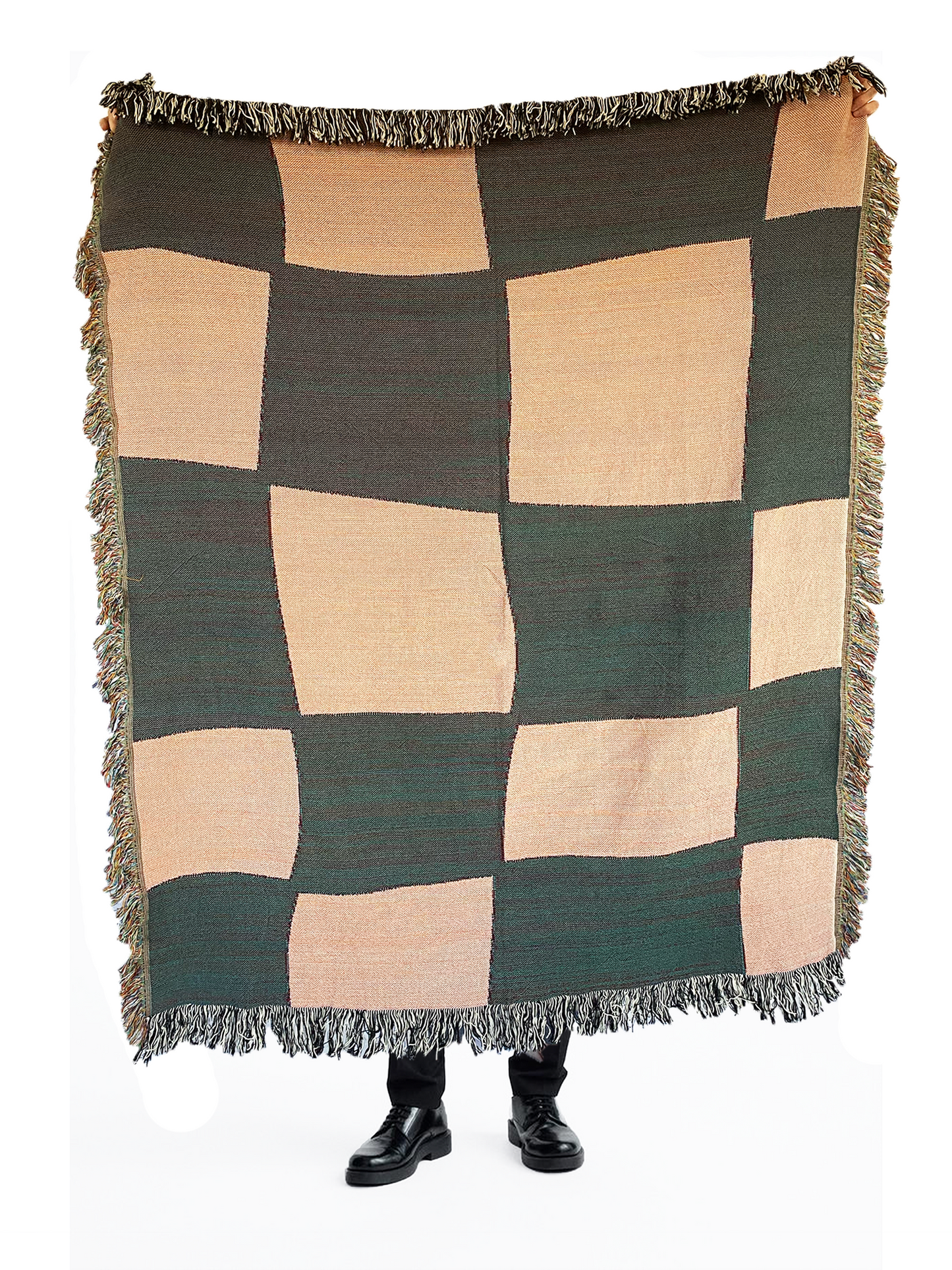 Check Yourself Woven Throw Blanket