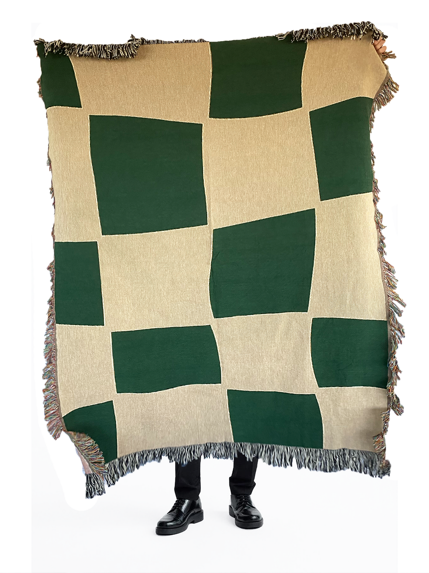 Check Yourself Woven Throw Blanket