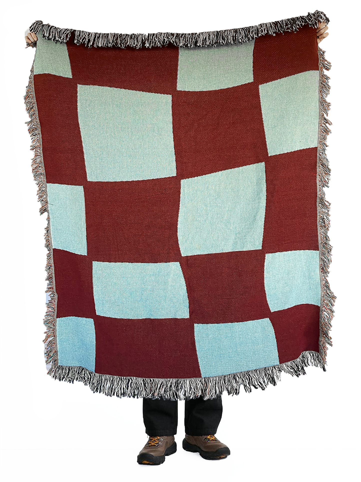 Check Yourself Woven Throw Blanket