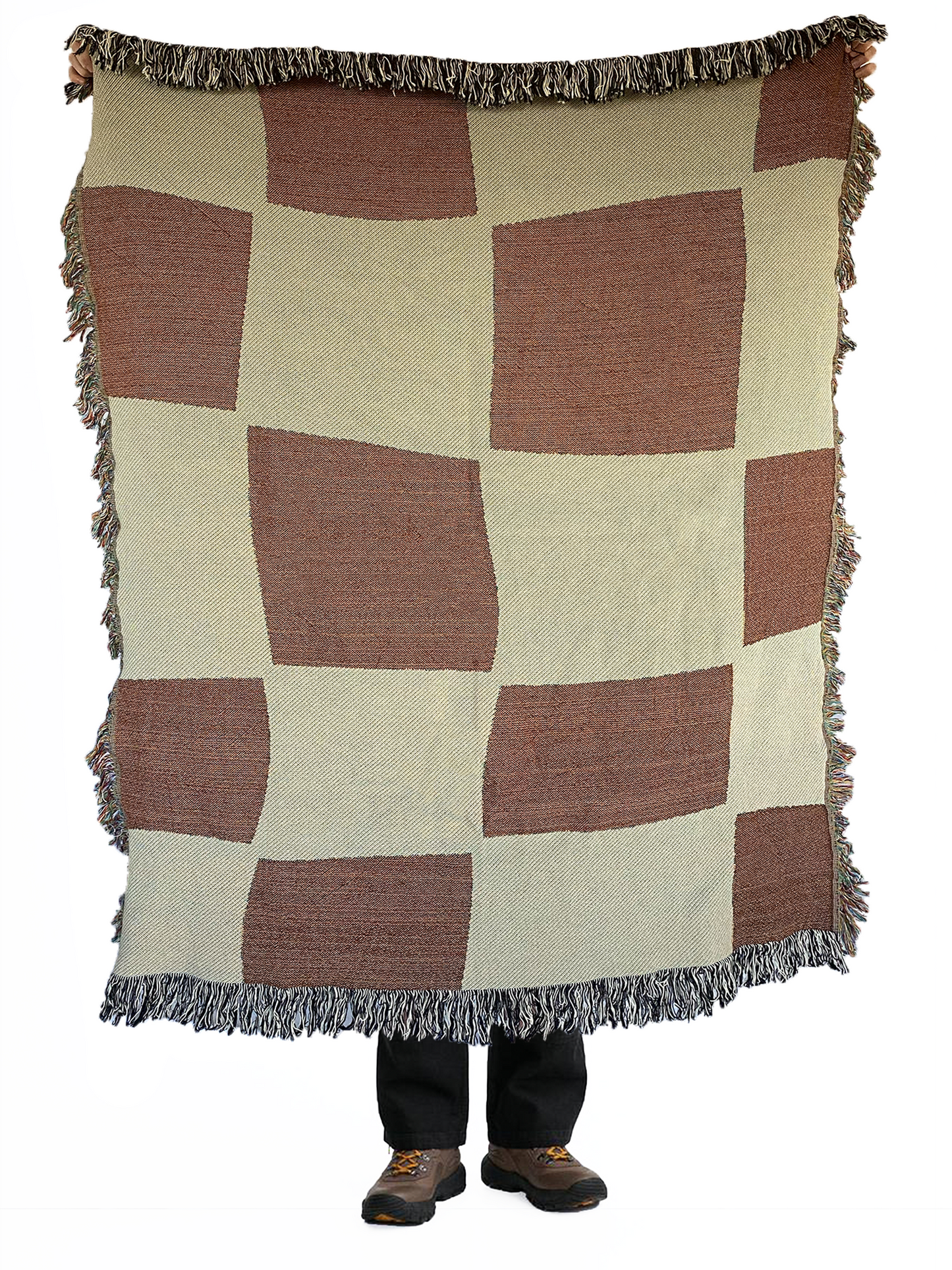 Check Yourself Woven Throw Blanket