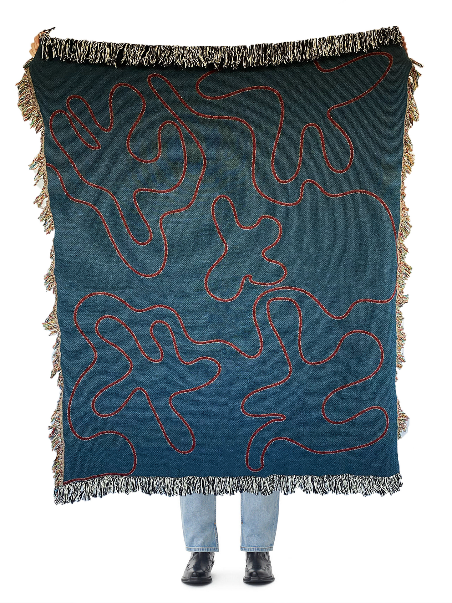 Dancing Shapes Woven Throw Blanket