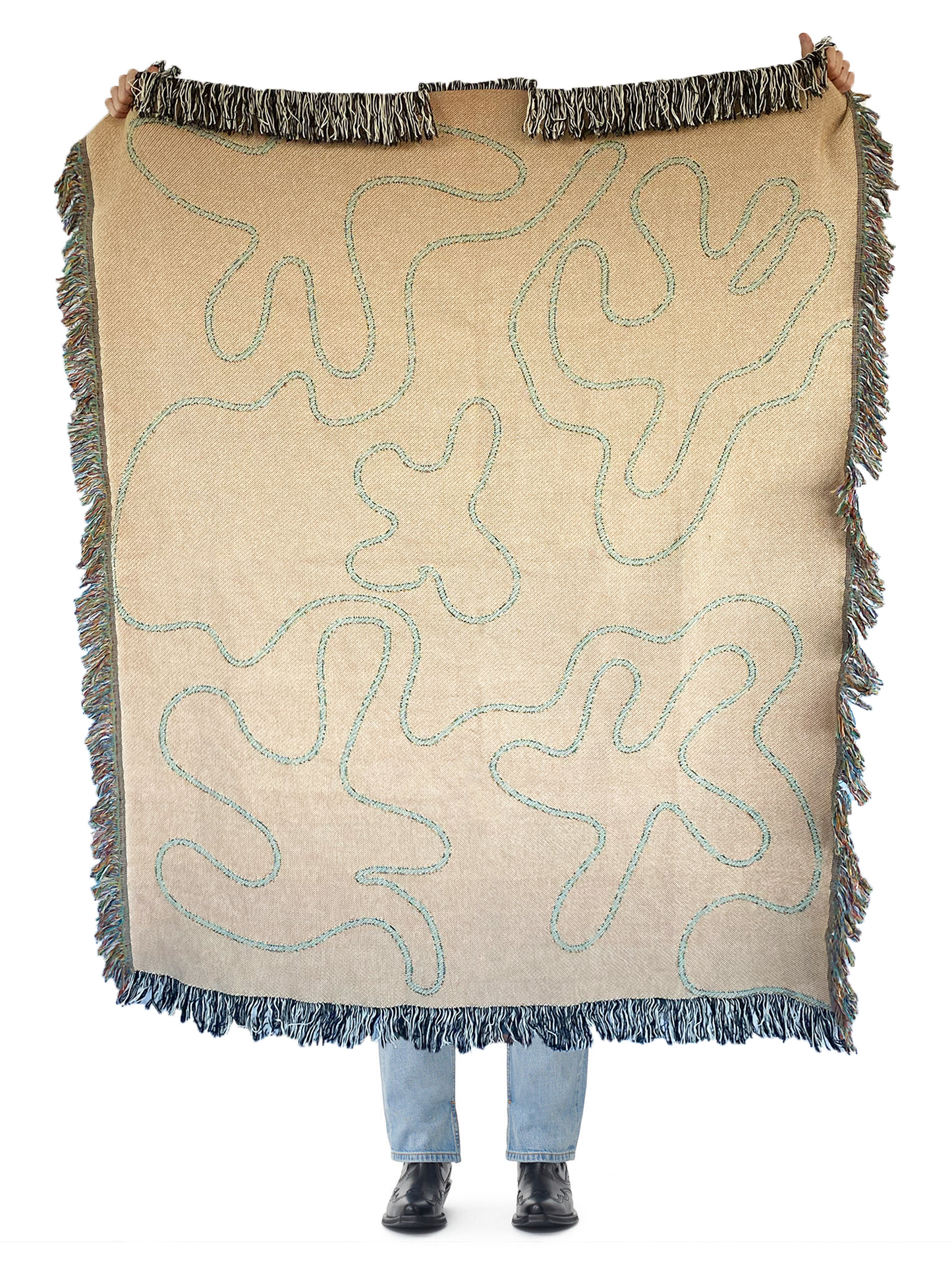 Dancing Shapes Woven Throw Blanket