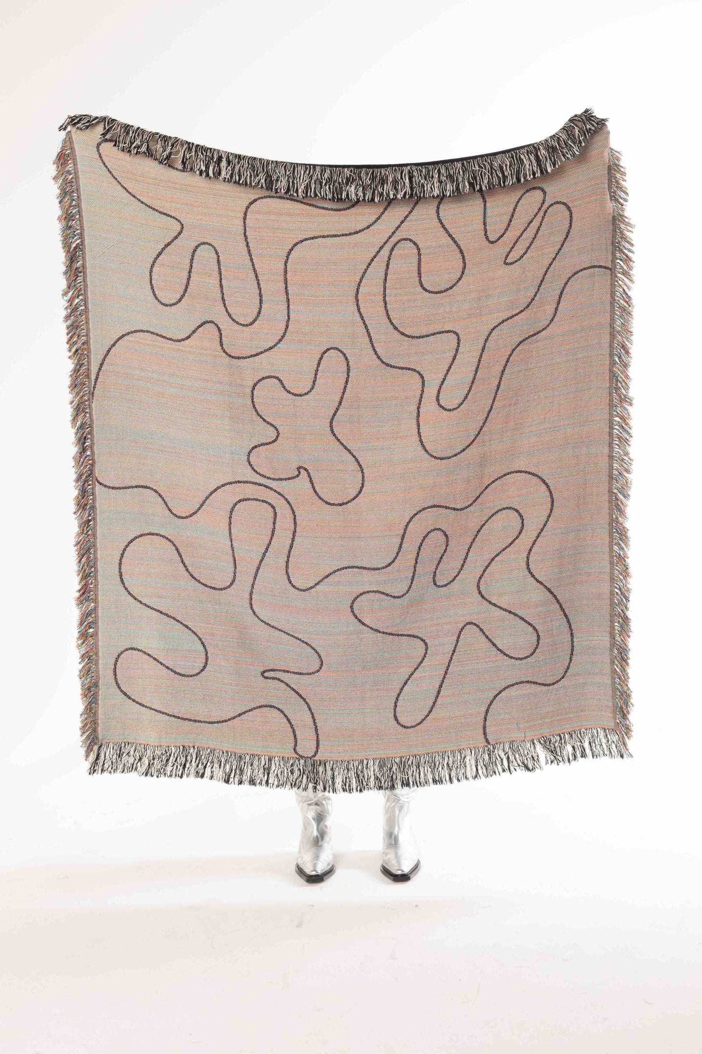 Dancing Shapes Woven Throw Blanket