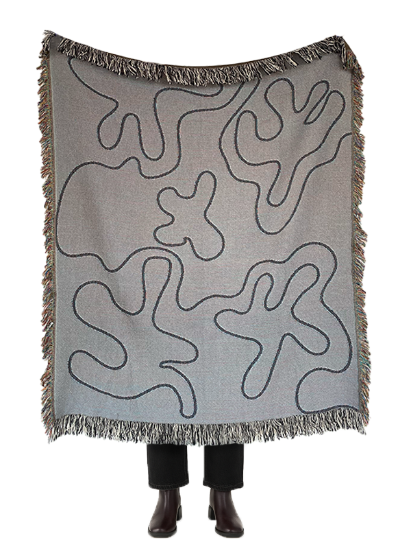 Dancing Shapes Woven Throw Blanket
