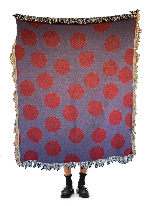 Dots Woven Throw Blanket