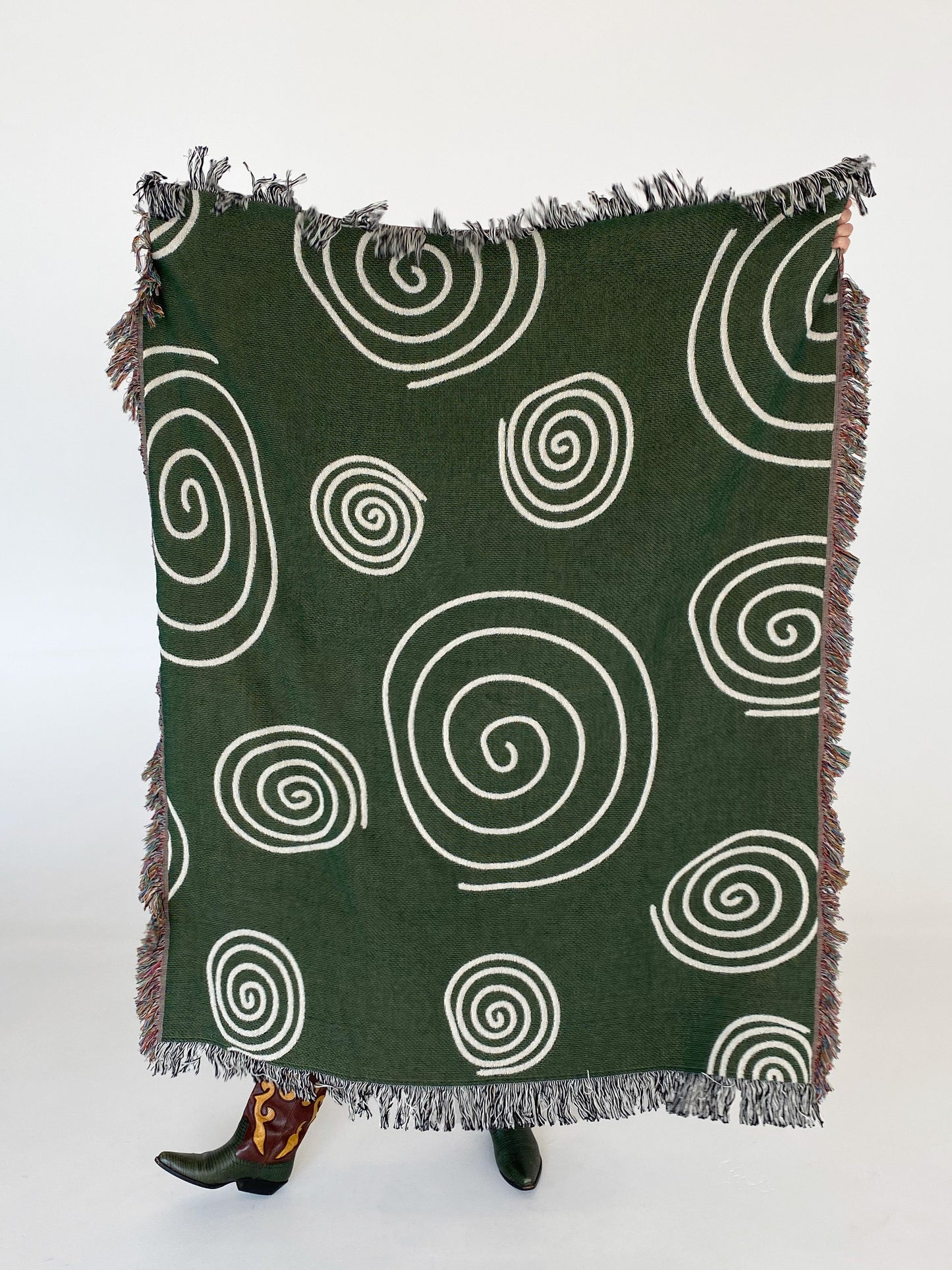 Twirls & Swirls Woven Throw Blanket
