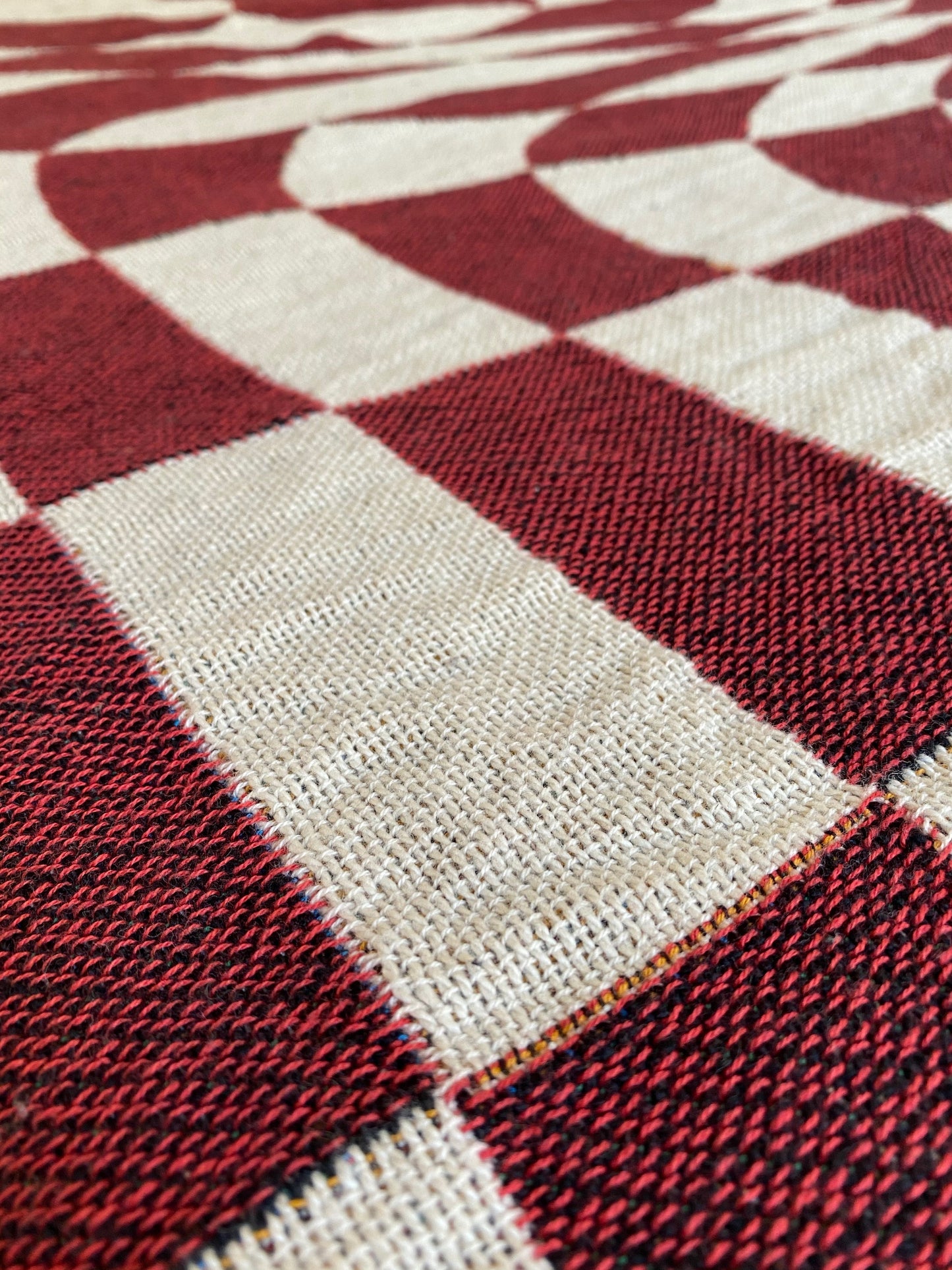 Groovy Grid Woven Throw Blanket