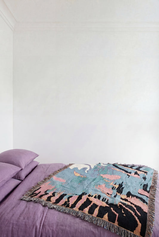 Schmelzgewebte Überwurfdecke