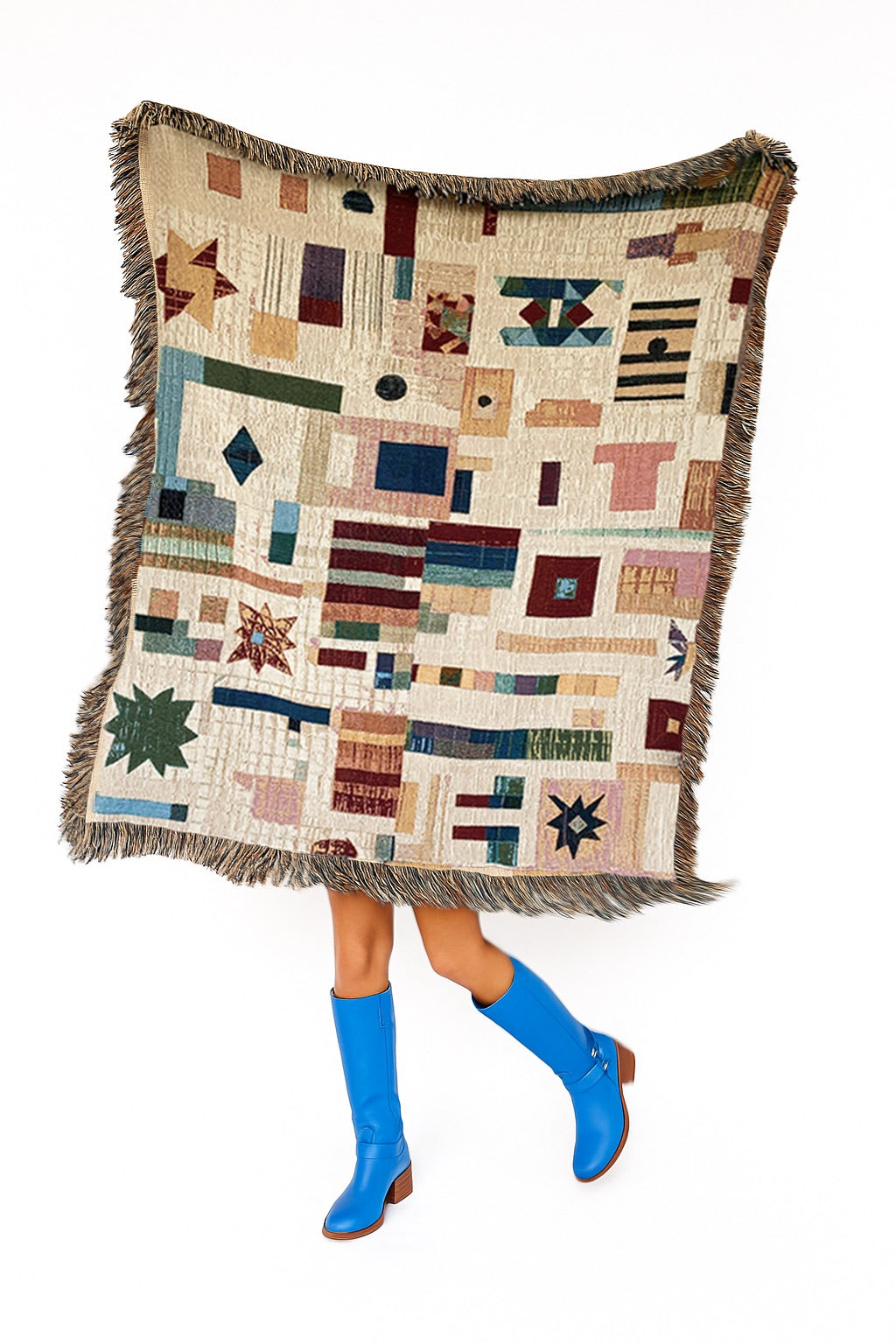 Mosaic Woven Throw Blanket