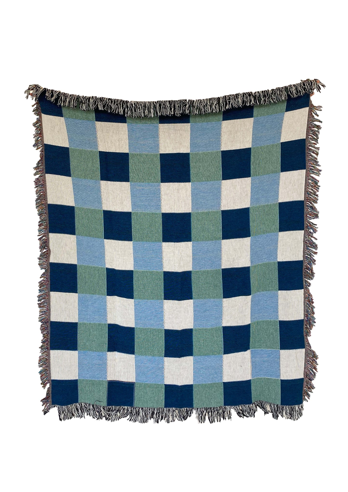 Plaid Woven Throw Blanket