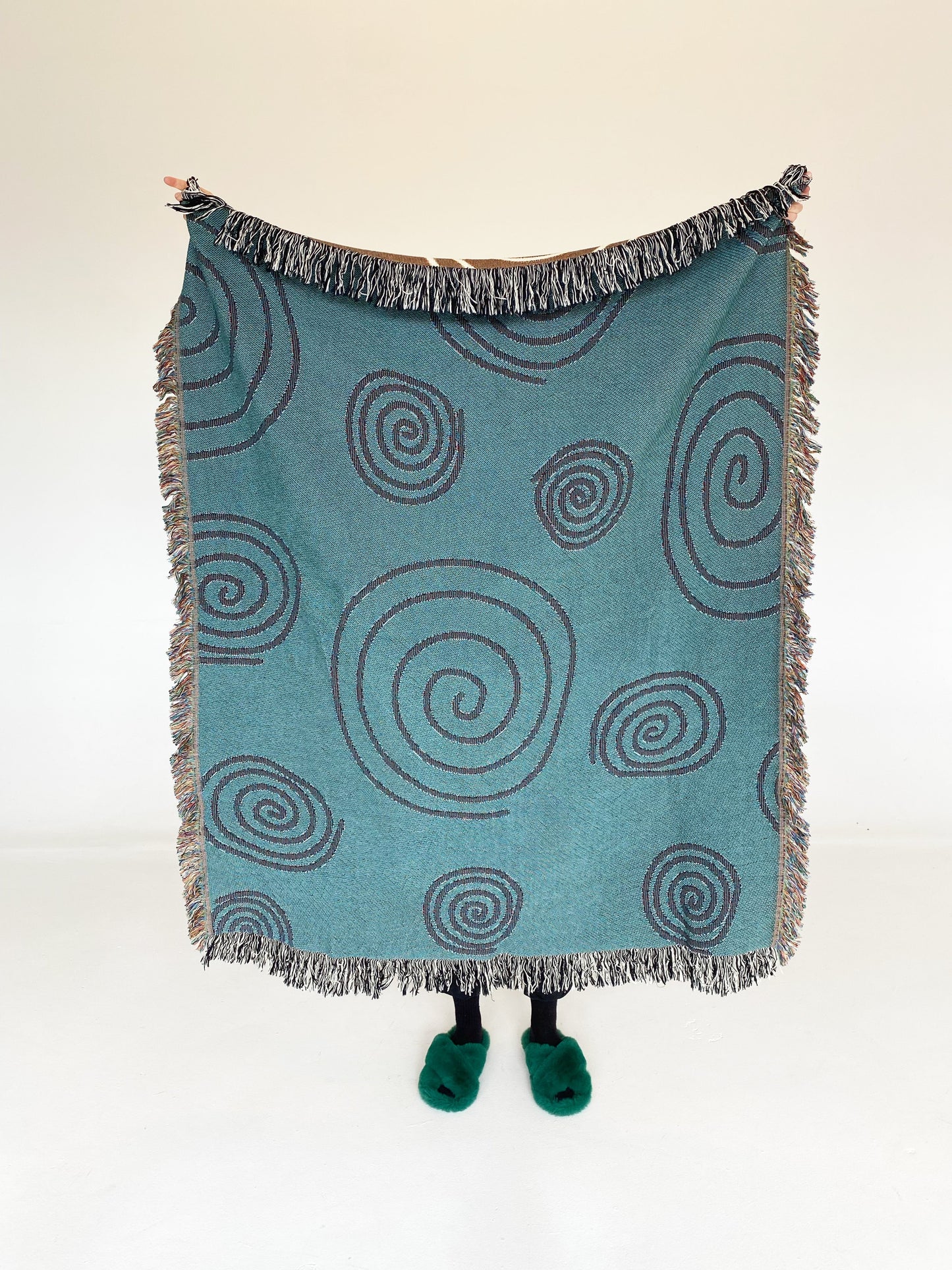 Twirls & Swirls Woven Throw Blanket
