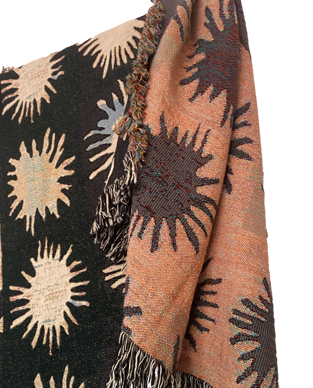 Sunburst Woven Throw Blanket