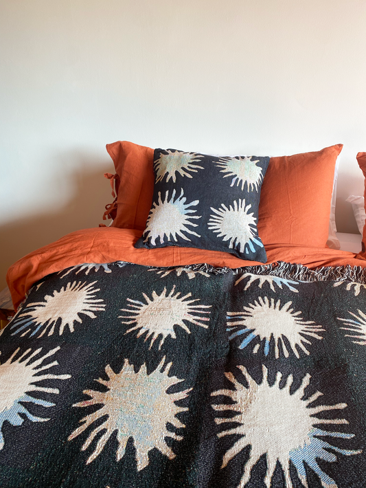 Sunburst Woven Throw Blanket