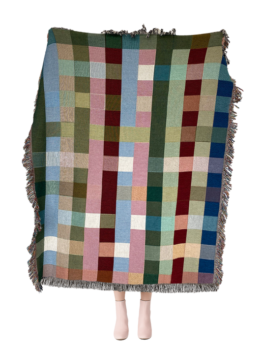 Farmhouse Woven Throw Blanket