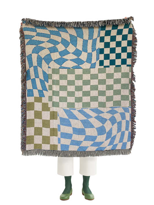 All Checks Out Woven Throw Blanket