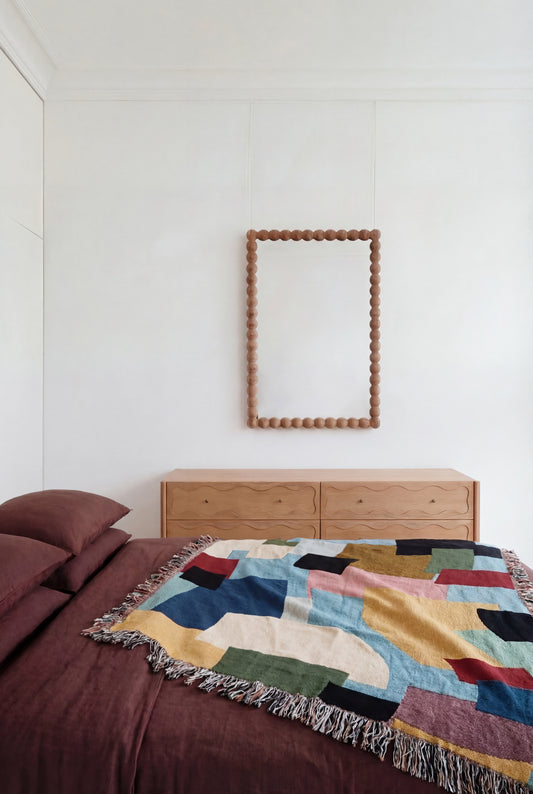 Patchwork Woven Throw Blanket