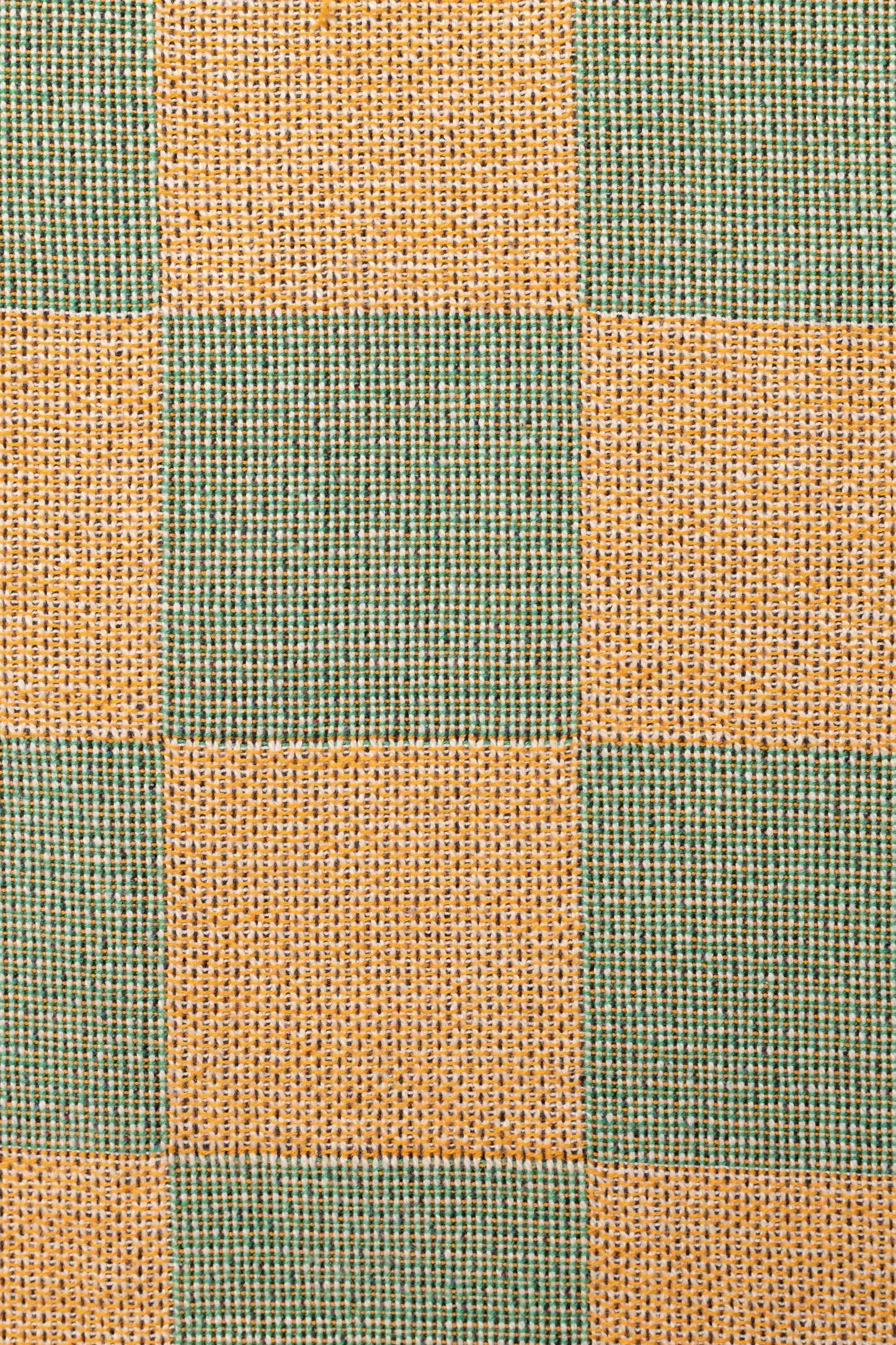 Green & Gold Woven Throw Blanket