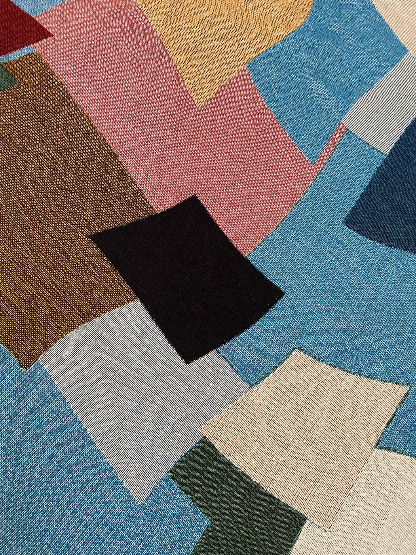 Patchwork Woven Throw Blanket