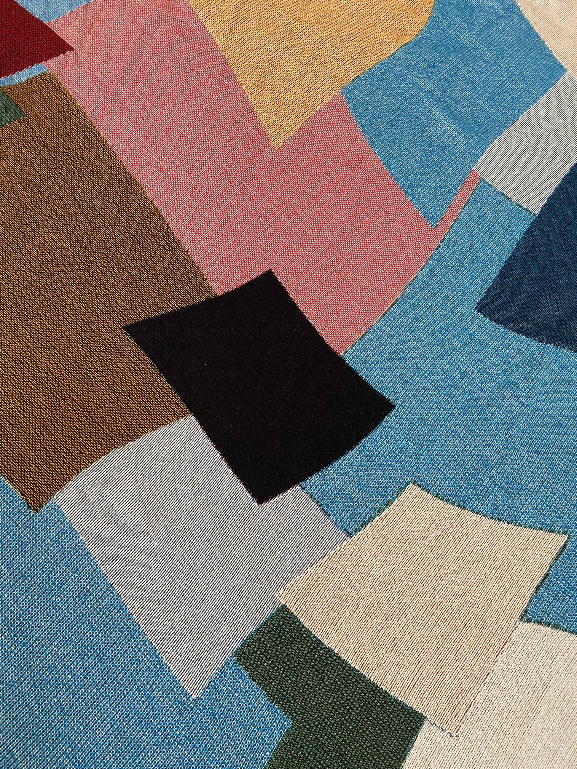 Patchwork Woven Throw Blanket