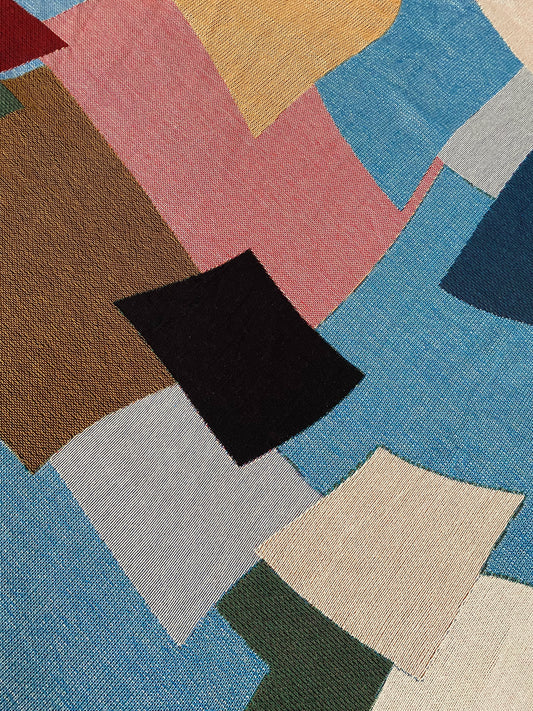Patchwork Woven Throw Blanket