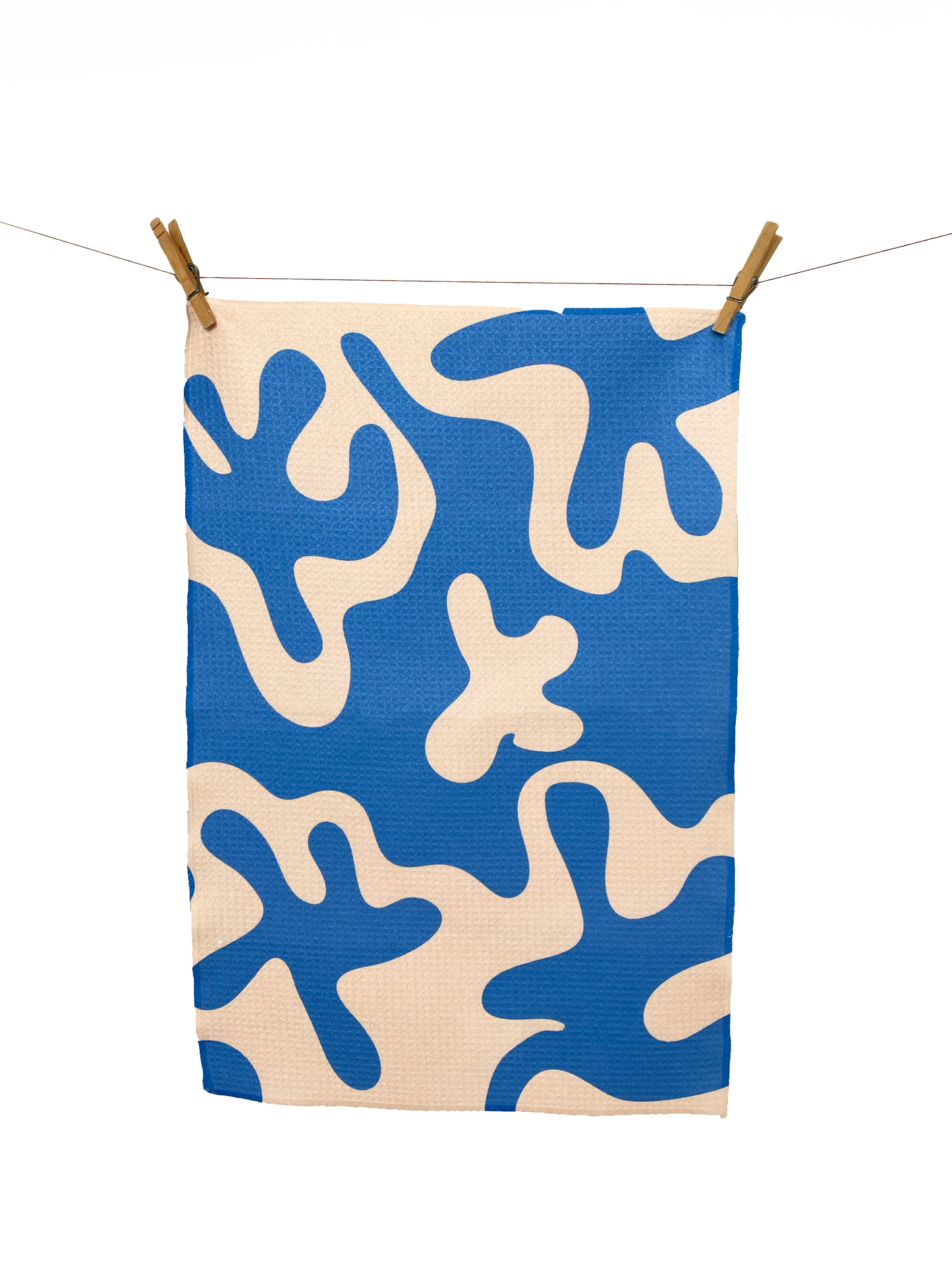 Dancing Shapes Cobalt Kitchen Textile