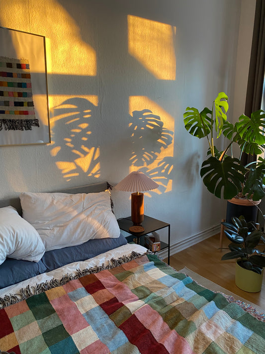 ファームハウス織りのスローブランケット