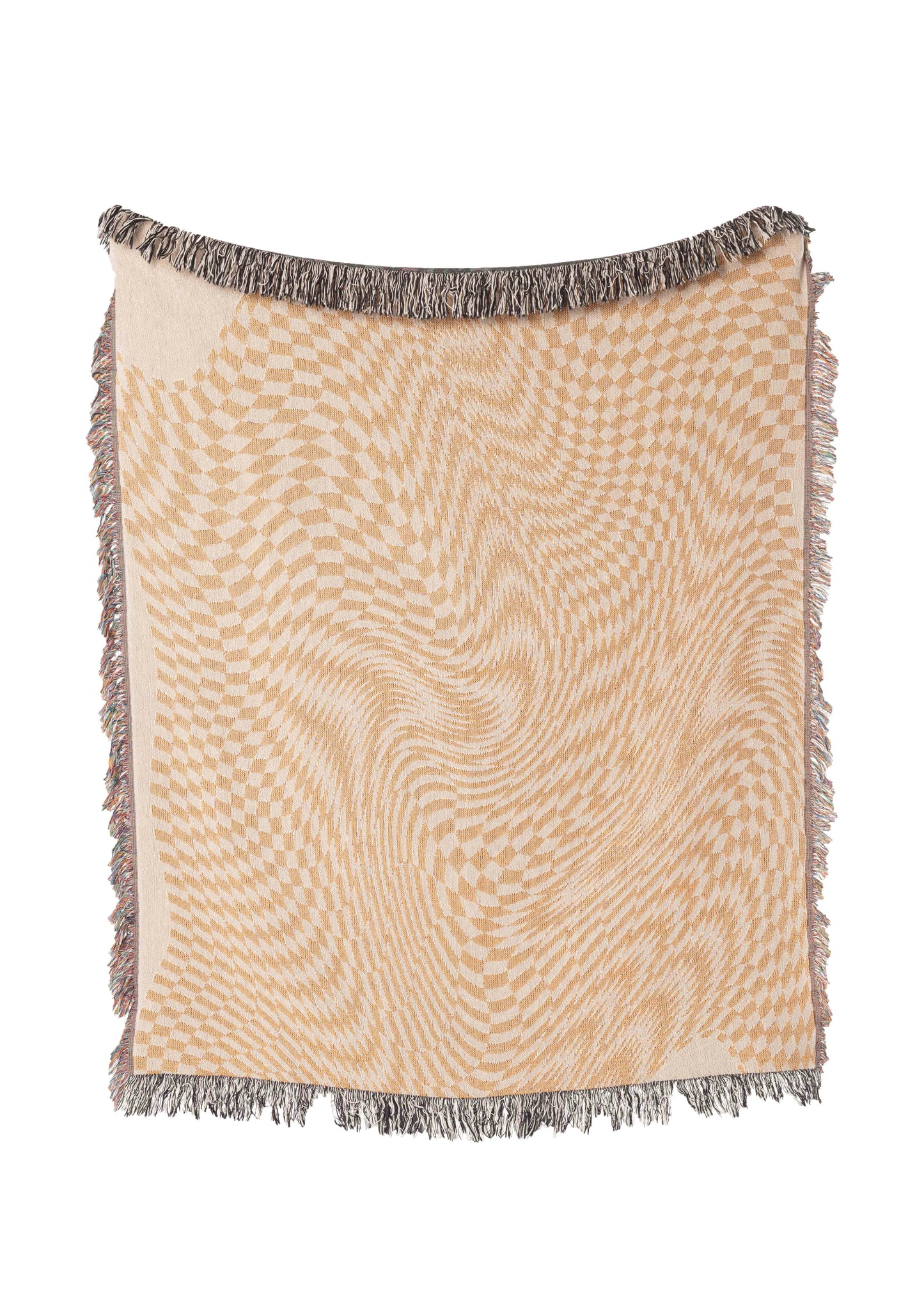 Melted Butterscotch Woven Throw Blanket