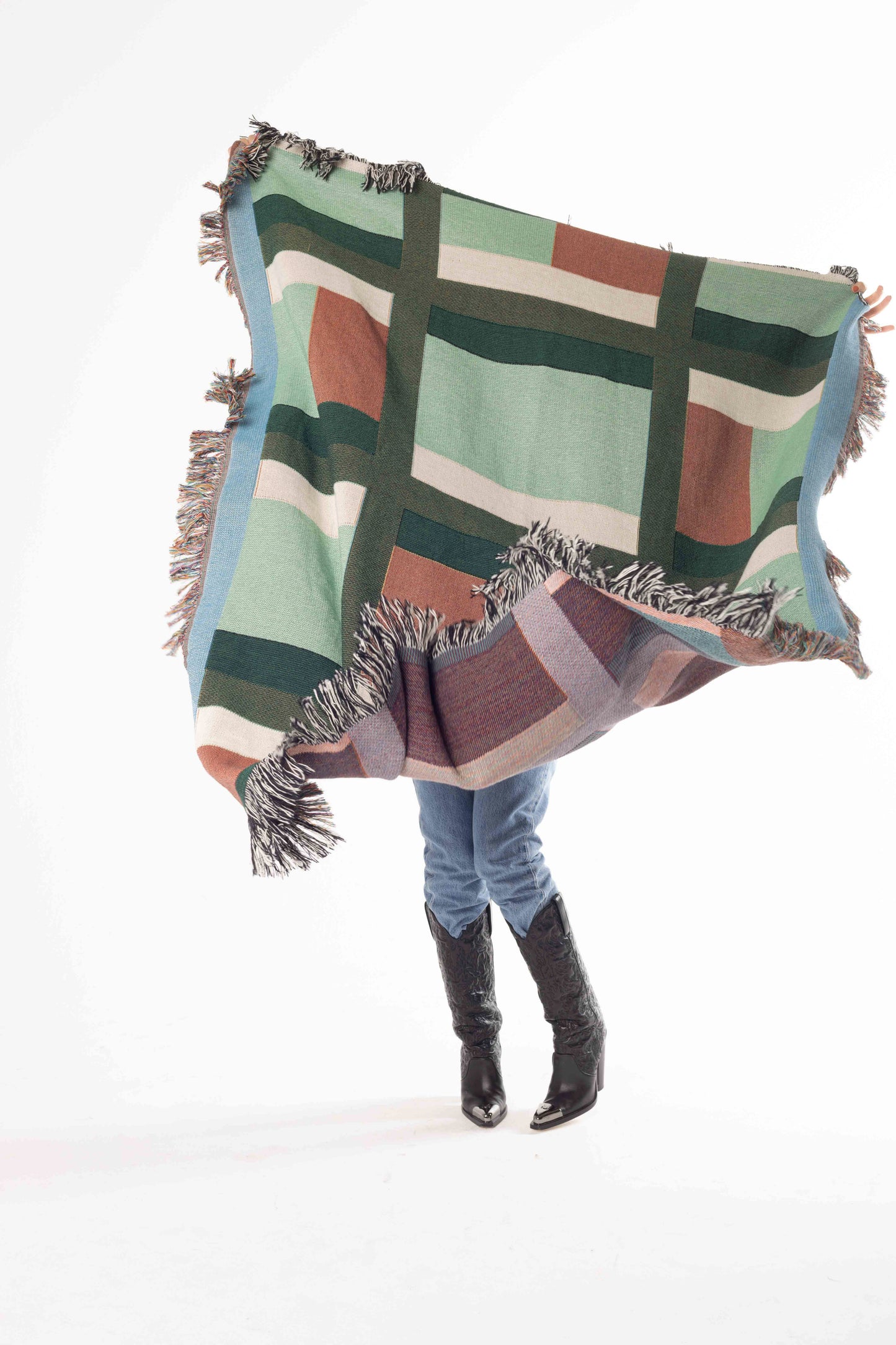 Quilted Woven Throw Blanket