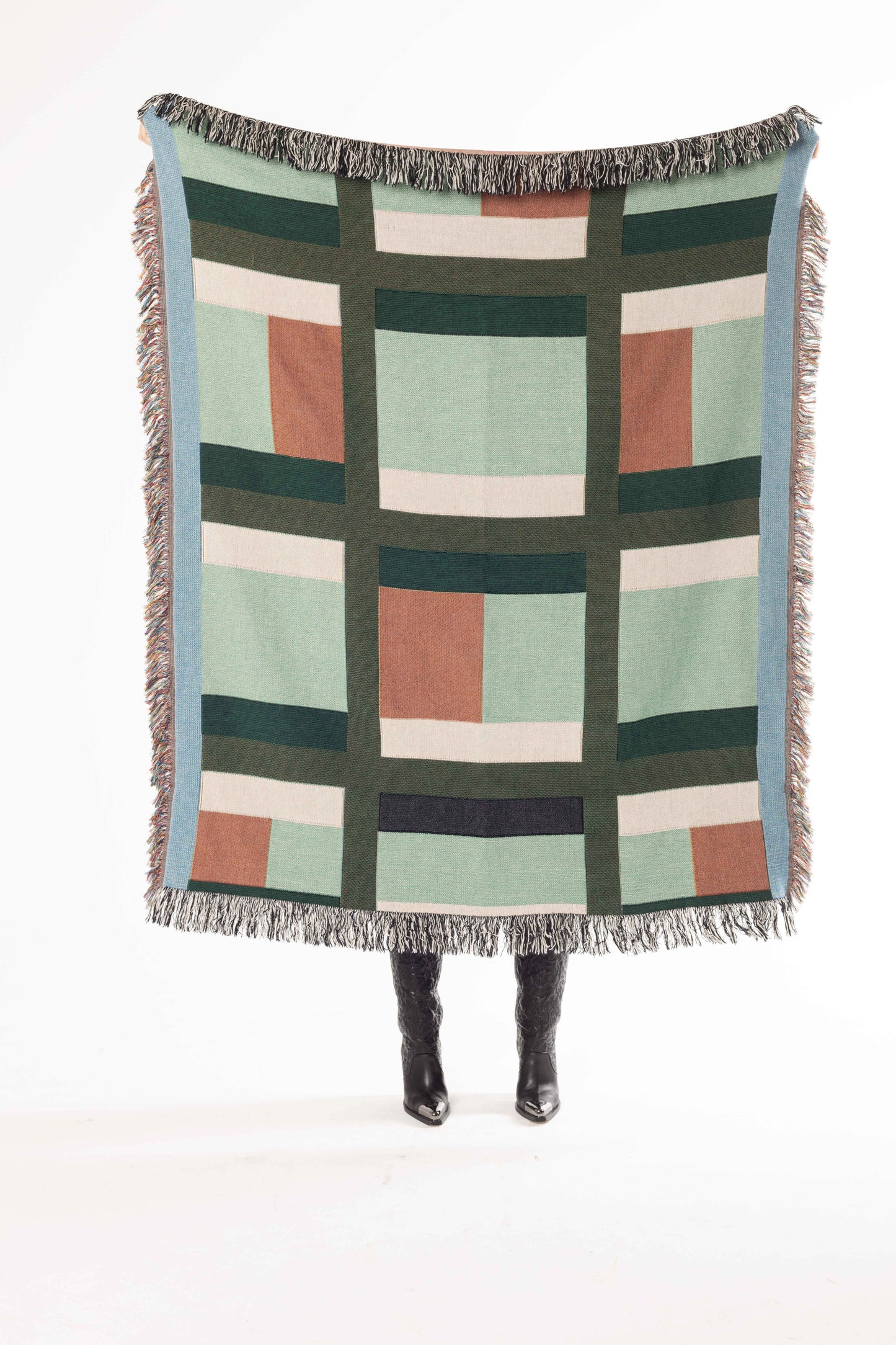 Quilted Woven Throw Blanket