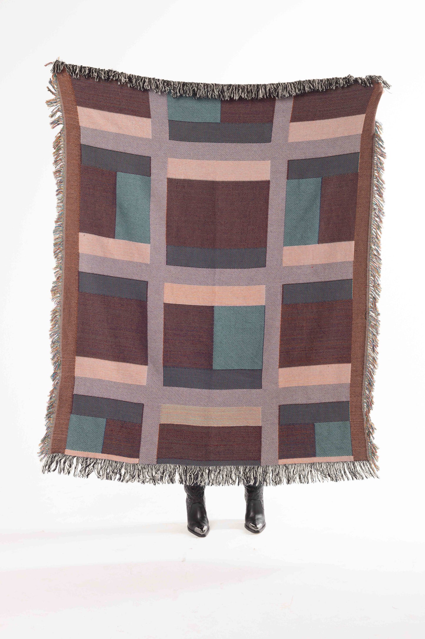 Quilted Woven Throw Blanket