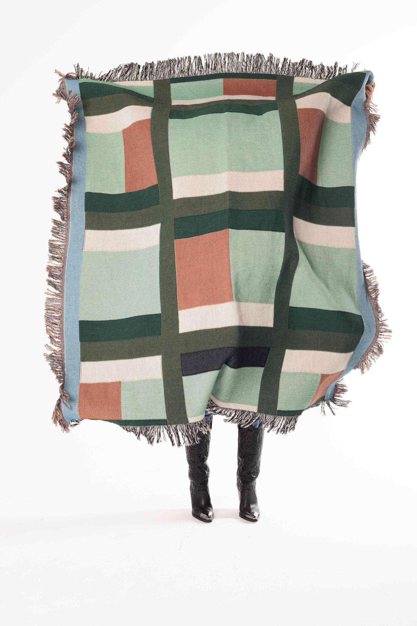 Quilted Woven Throw Blanket