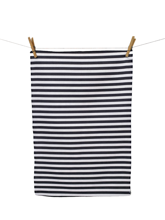 Streifen B&W Küchentextilien