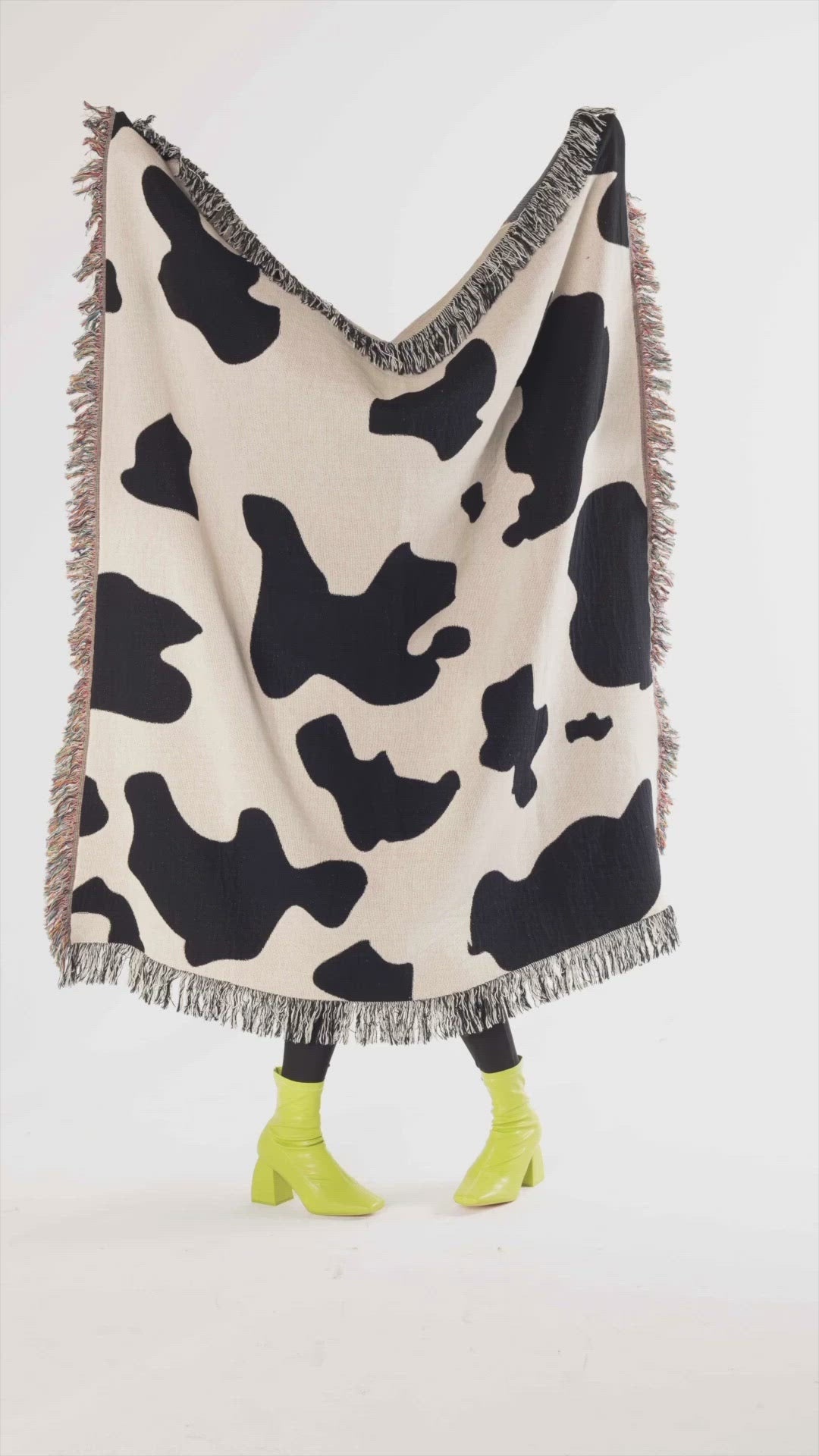 Cowgirl Woven Throw Blanket