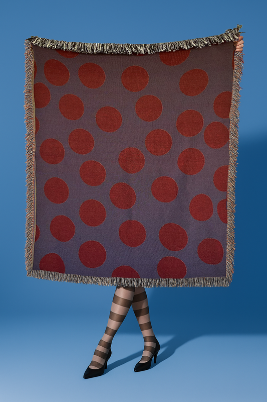 Dots Woven Throw Blanket