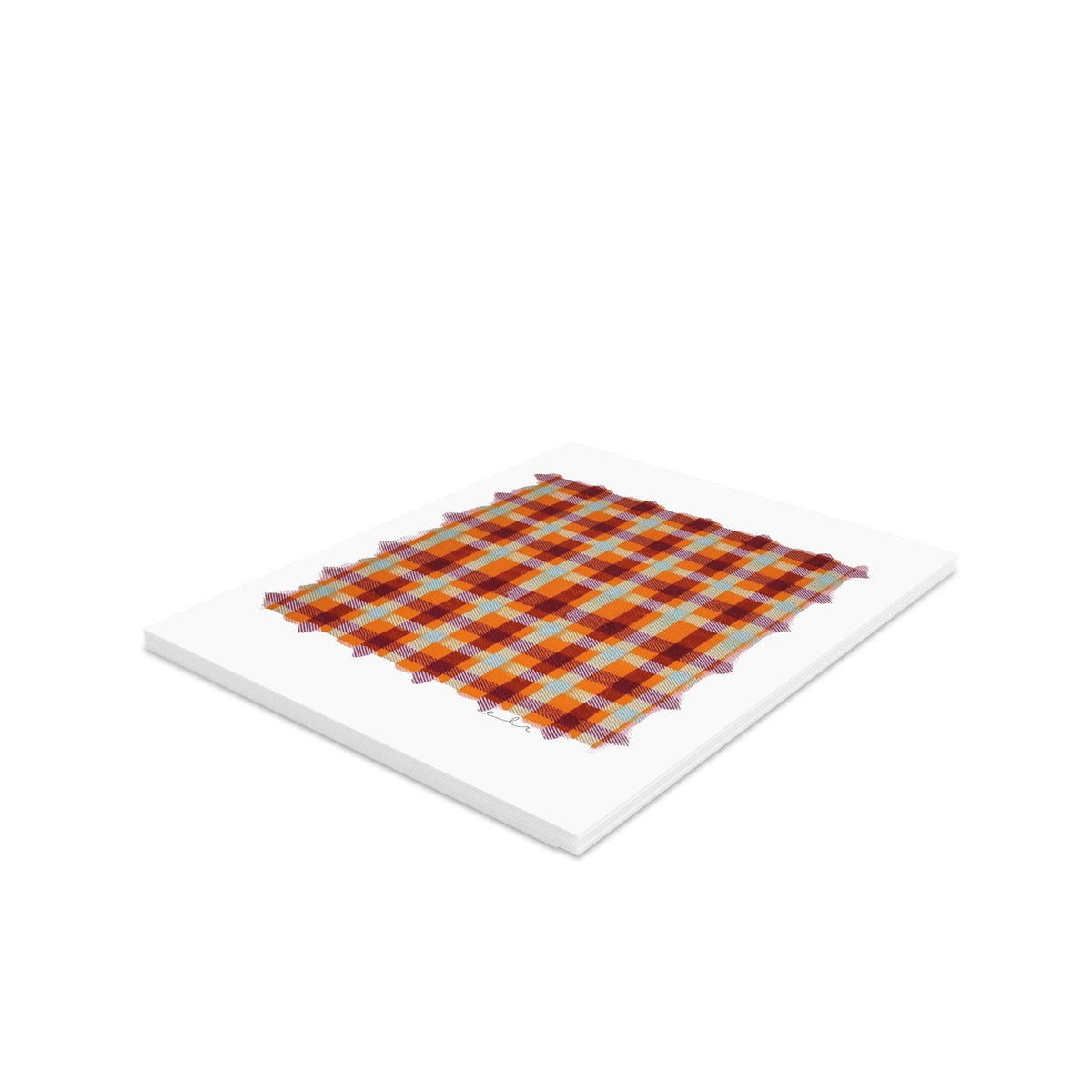 Plaid Greeting cards (8, 16, and 24 pcs)