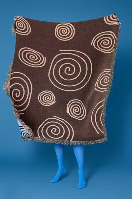 Twirls & Swirls Woven Throw Blanket