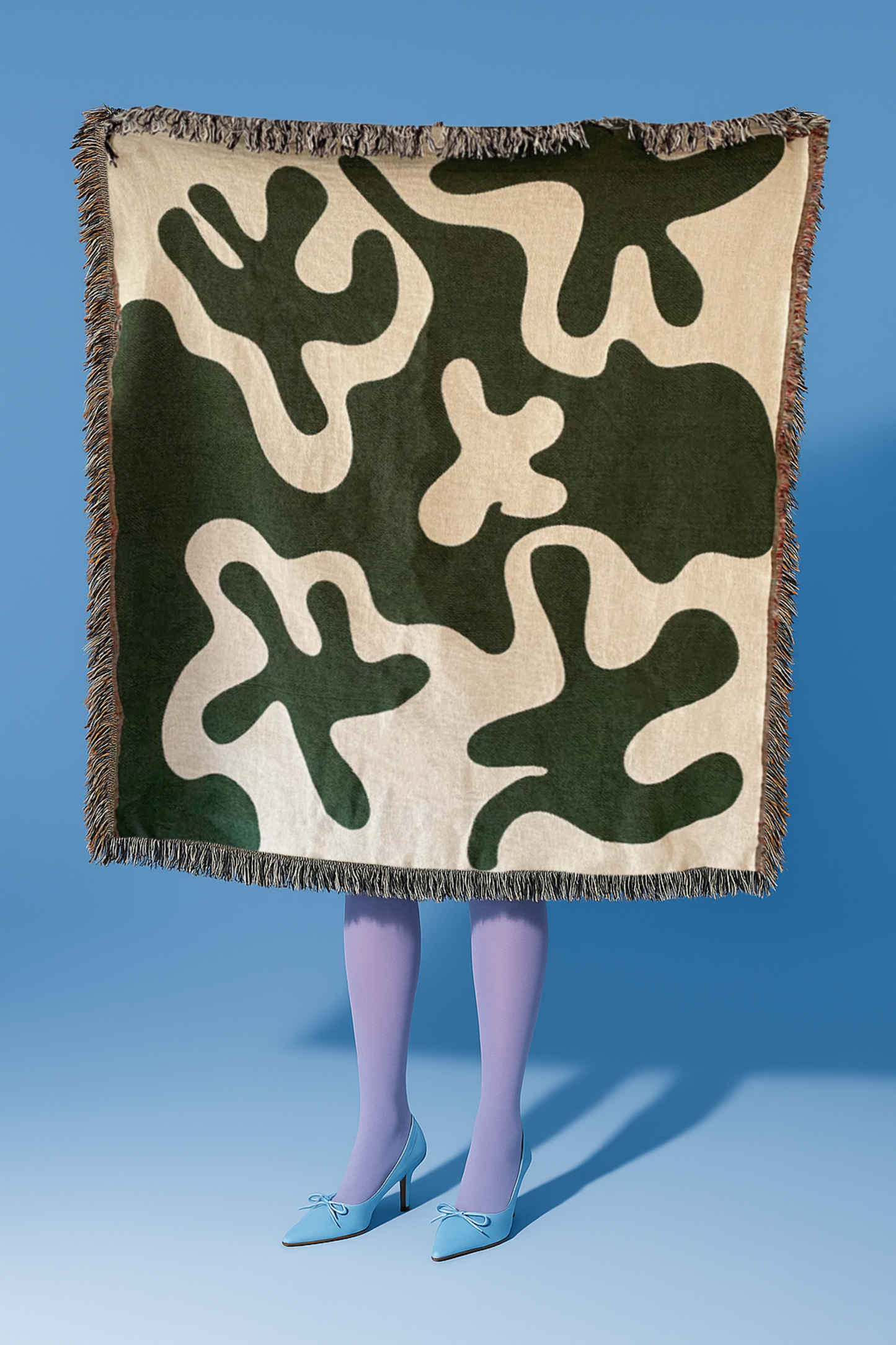 Dancing Shapes Woven Throw Blanket