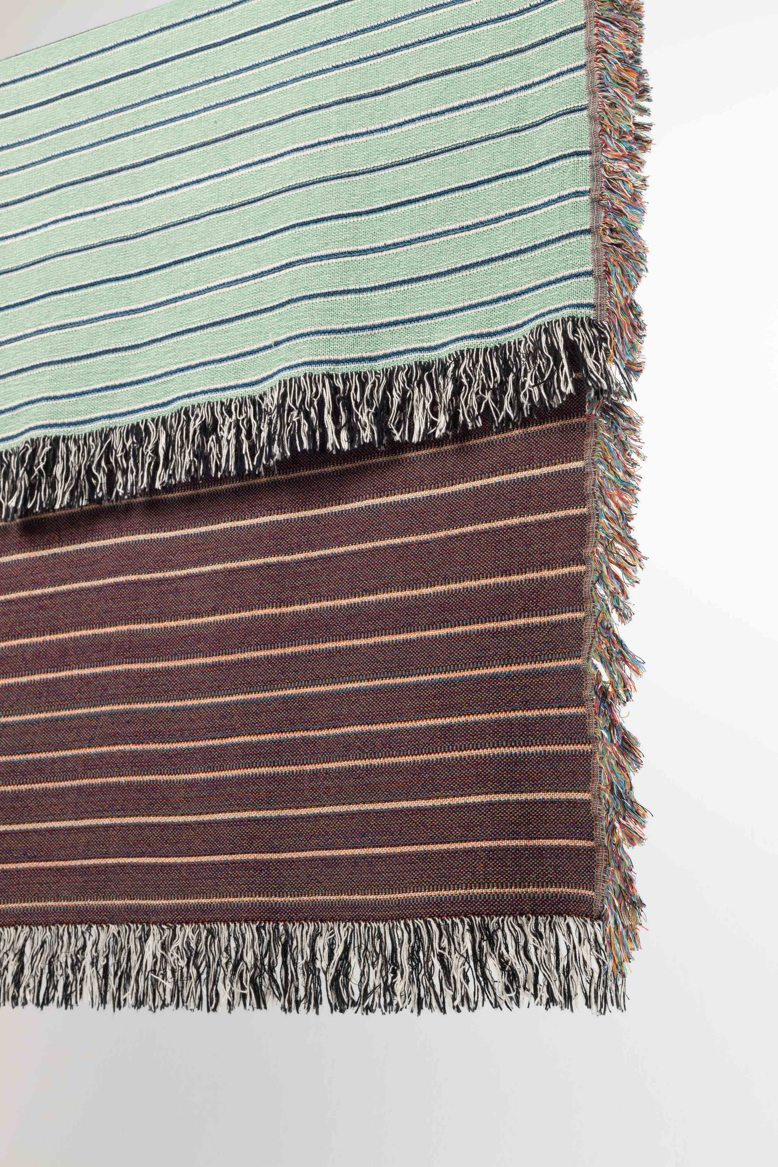 Stripey Woven Throw Blanket – Clr Shop