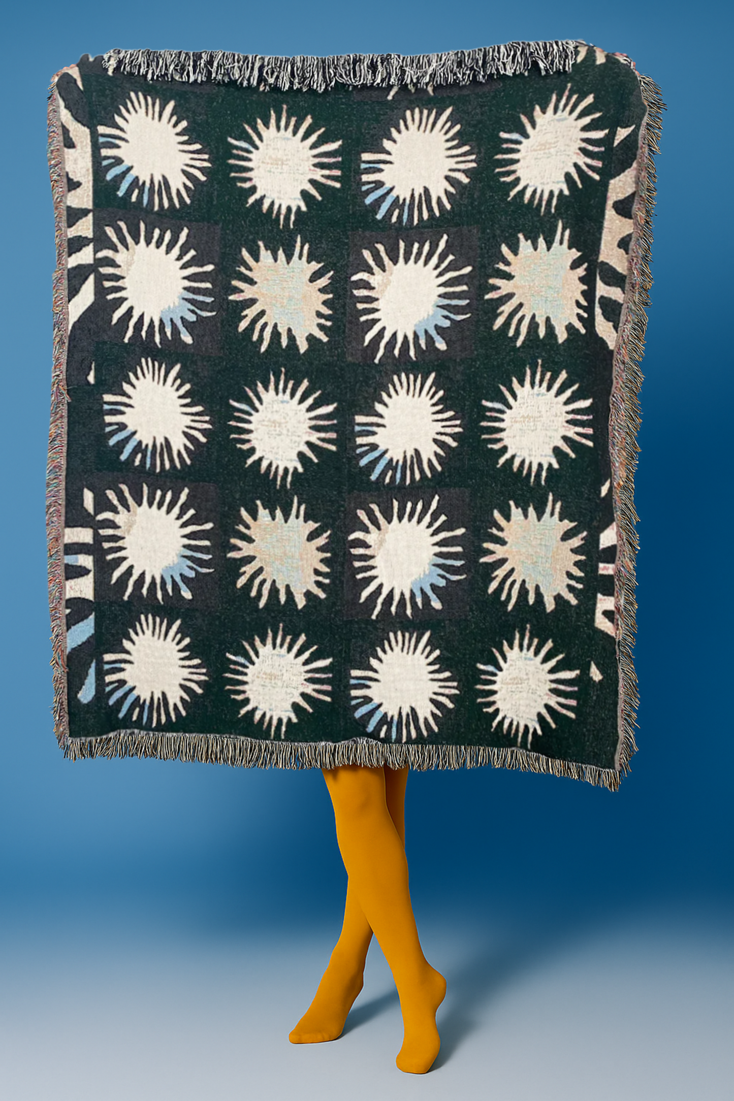 Sunburst Woven Throw Blanket