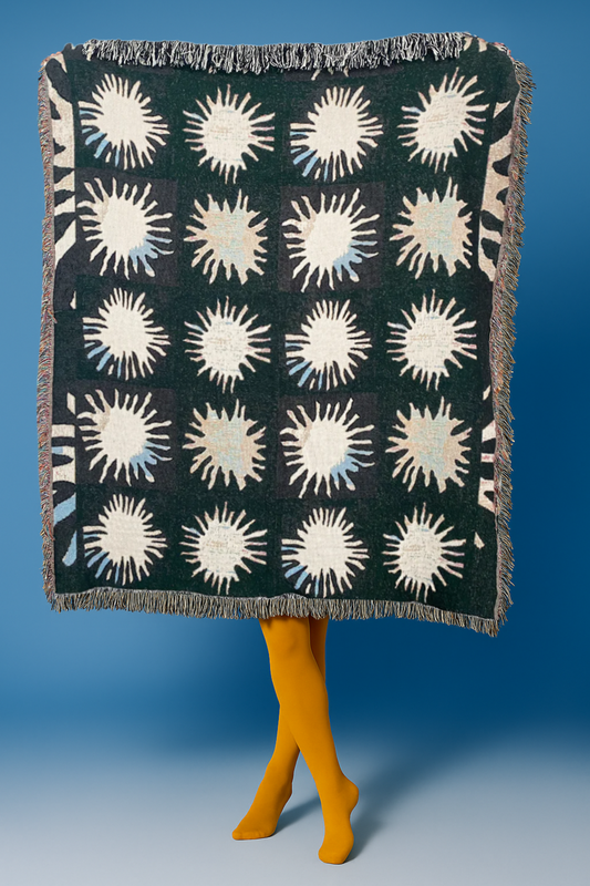 Sunburst Woven Throw Blanket