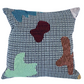 Abstract Gingham Woven Throw Pillow