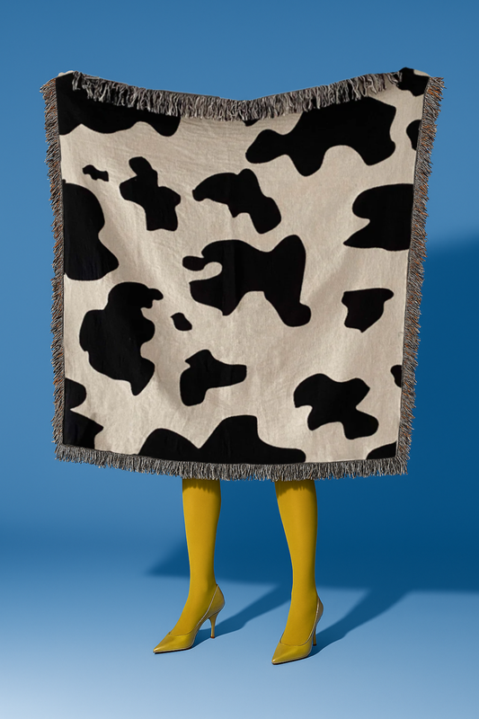 Cowgirl Woven Throw Blanket