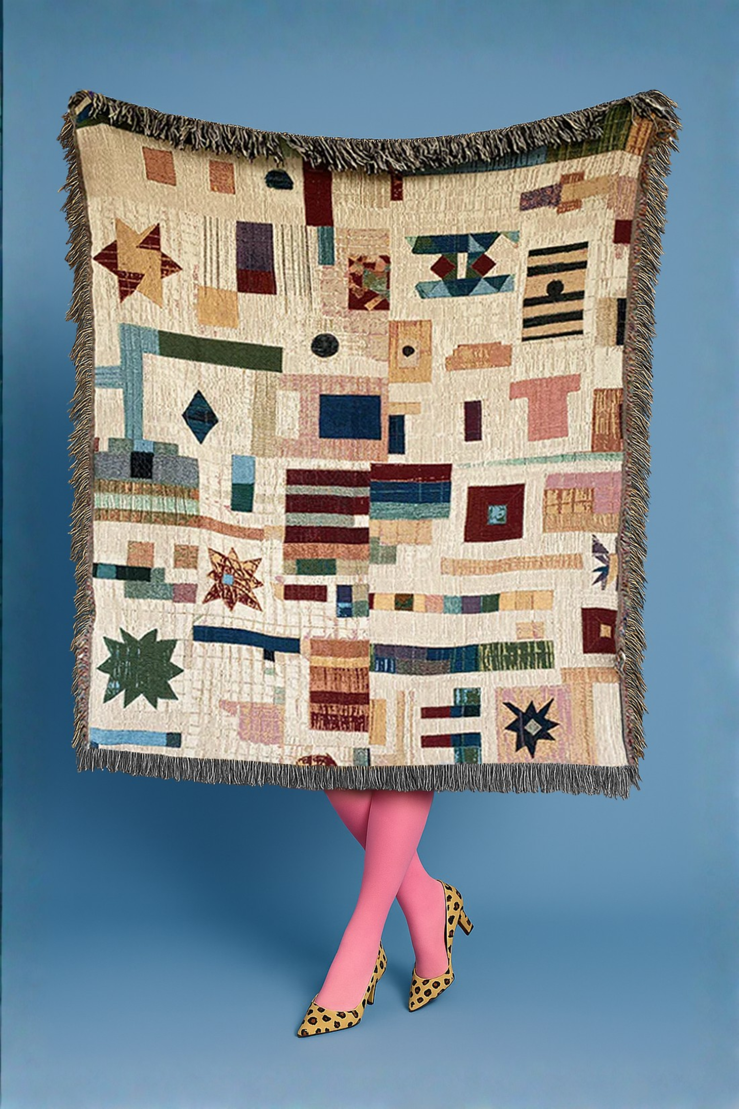 Mosaic Woven Throw Blanket