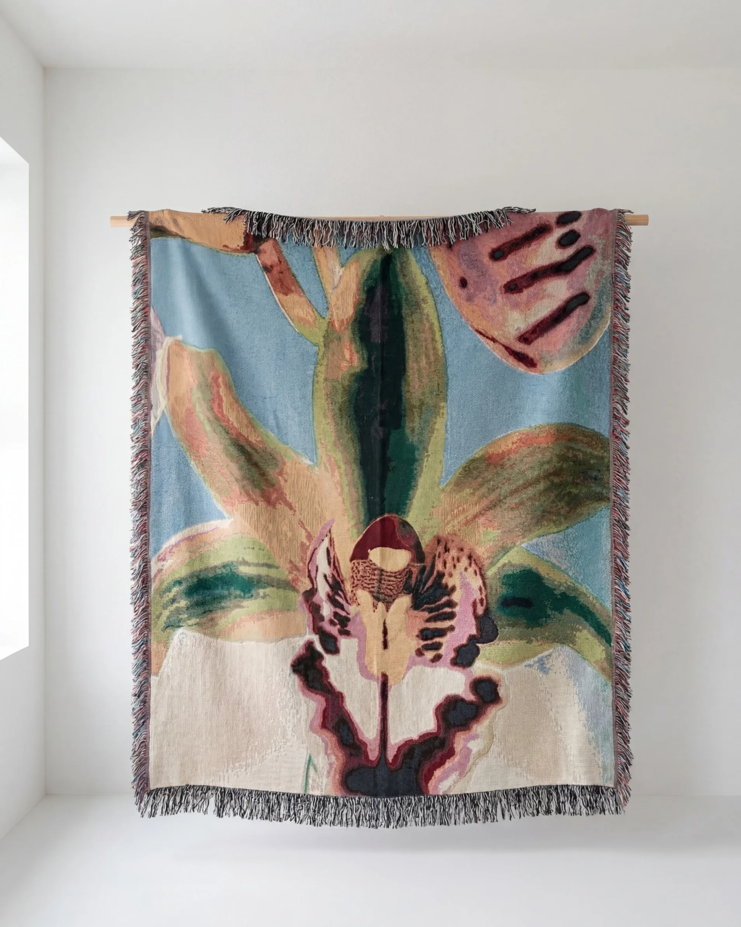 Orquidea Woven Throw Blanket